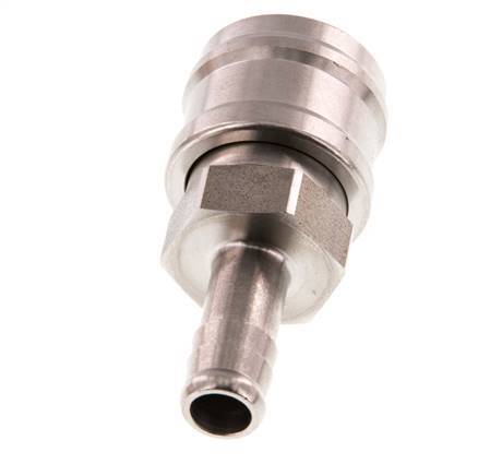 RVS DN 7.2 (Euro) Luchtkoppeling Snelkoppeling 10 mm Slangpilaar