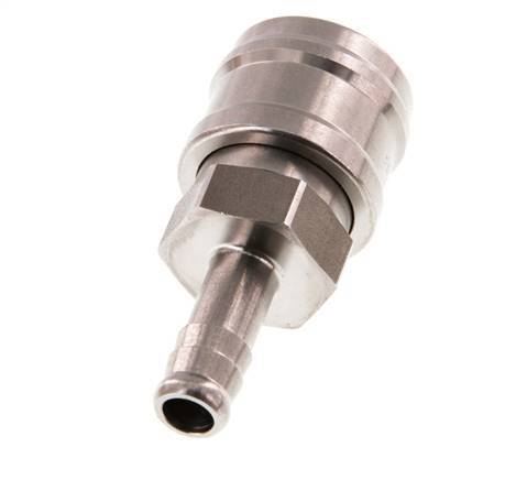 RVS DN 7.2 (Euro) Luchtkoppeling Snelkoppeling 9 mm Slangpilaar