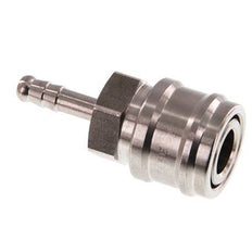 RVS DN 7.2 (Euro) Luchtkoppeling Snelkoppeling 6 mm Slangpilaar Double Shut-Off
