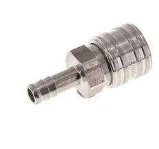 RVS DN 7.2 (Euro) Luchtkoppeling Snelkoppeling 8 mm Slangpilaar Double Shut-Off