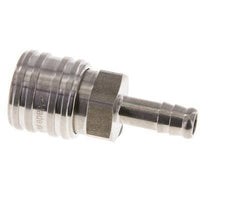 RVS DN 7.2 (Euro) Luchtkoppeling Snelkoppeling 8 mm Slangpilaar Double Shut-Off