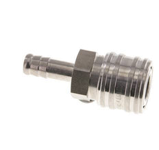 RVS DN 7.2 (Euro) Luchtkoppeling Snelkoppeling 9 mm Slangpilaar Double Shut-Off