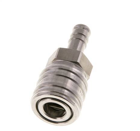 RVS DN 7.2 (Euro) Luchtkoppeling Snelkoppeling 9 mm Slangpilaar Double Shut-Off