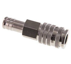 RVS DN 7.8 Luchtkoppeling Snelkoppeling 13 mm Slangpilaar Double Shut-Off