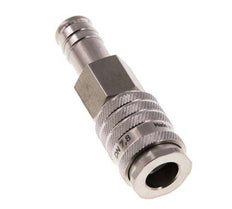 RVS DN 7.8 Luchtkoppeling Snelkoppeling 13 mm Slangpilaar Double Shut-Off