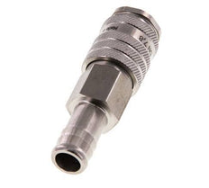 RVS DN 7.8 Luchtkoppeling Snelkoppeling 13 mm Slangpilaar Double Shut-Off