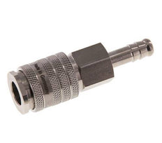 RVS DN 7.8 Luchtkoppeling Snelkoppeling 8 mm Slangpilaar Double Shut-Off