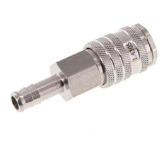 RVS DN 7.8 Luchtkoppeling Snelkoppeling 9 mm Slangpilaar Double Shut-Off