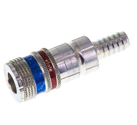 Staal/Messing DN 7.6 (7.2 Euro) Safety Luchtkoppeling Snelkoppeling 10 mm Slangpilaar