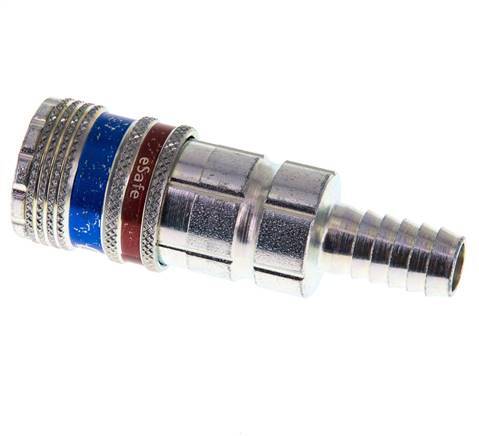 Staal/Messing DN 7.6 (7.2 Euro) Safety Luchtkoppeling Snelkoppeling 10 mm Slangpilaar