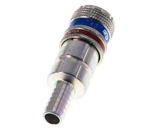 Staal/Messing DN 7.6 (7.2 Euro) Safety Luchtkoppeling Snelkoppeling 10 mm Slangpilaar