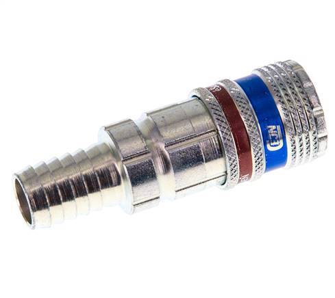 Staal/Messing DN 7.6 (7.2 Euro) Safety Luchtkoppeling Snelkoppeling 13 mm Slangpilaar