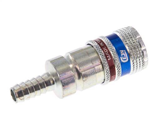 Staal/Messing DN 7.6 (7.2 Euro) Safety Luchtkoppeling Snelkoppeling 9 mm Slangpilaar