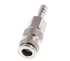 RVS 316L DN 7.8 Luchtkoppeling Snelkoppeling 9 mm Slangpilaar Double Shut-Off