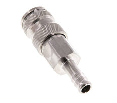 RVS 316L DN 7.8 Luchtkoppeling Snelkoppeling 9 mm Slangpilaar Double Shut-Off