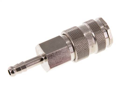 Hardened steel DN 7.8 Air Coupling Socket 6 mm Hose Pillar