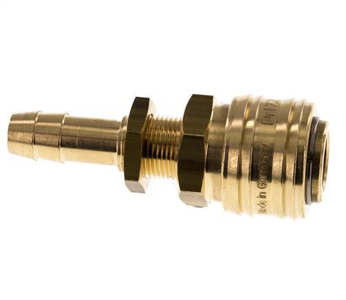 Messing DN 7.2 (Euro) Luchtkoppeling Snelkoppeling 10 mm Slangpilaar Schotkoppeling