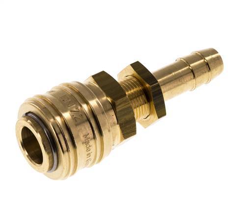 Messing DN 7.2 (Euro) Luchtkoppeling Snelkoppeling 10 mm Slangpilaar Schotkoppeling