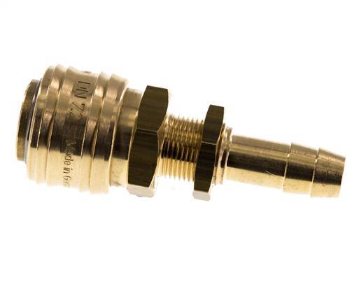 Messing DN 7.2 (Euro) Luchtkoppeling Snelkoppeling 10 mm Slangpilaar Schotkoppeling