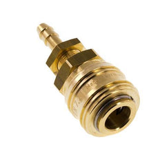 Messing DN 7.2 (Euro) Luchtkoppeling Snelkoppeling 6 mm Slangpilaar Schotkoppeling