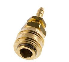 Messing DN 7.2 (Euro) Luchtkoppeling Snelkoppeling 6 mm Slangpilaar Schotkoppeling