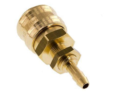 Messing DN 7.2 (Euro) Luchtkoppeling Snelkoppeling 6 mm Slangpilaar Schotkoppeling