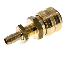 Messing DN 7.2 (Euro) Luchtkoppeling Snelkoppeling 8 mm Slangpilaar Schotkoppeling