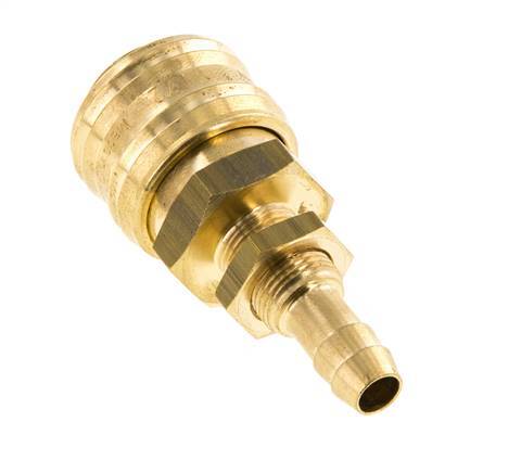 Messing DN 7.2 (Euro) Luchtkoppeling Snelkoppeling 8 mm Slangpilaar Schotkoppeling Double Shut-Off