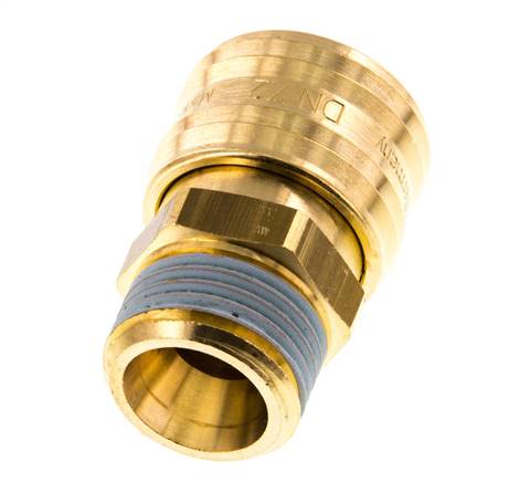 Messing DN 7.2 (Euro) Luchtkoppeling Snelkoppeling G 1/2 inch Buitendraad