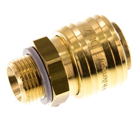 Brass DN 7.2 (Euro) Air Coupling Socket G 3/8 inch Male