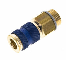 Messing DN 7.2 (Euro) Blauw-Coded Luchtkoppeling Snelkoppeling G 1/2 inch Buitendraad
