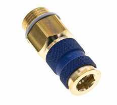 Brass DN 7.2 (Euro) Blue-Coded Air Coupling Socket G 1/2 inch Male