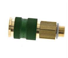 Messing DN 7.2 (Euro) Groen-Coded Luchtkoppeling Snelkoppeling G 1/4 inch Buitendraad