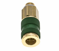 Messing DN 7.2 (Euro) Groen-Coded Luchtkoppeling Snelkoppeling G 1/4 inch Buitendraad