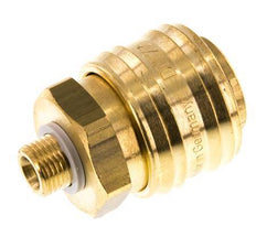 Messing DN 7.2 (Euro) Luchtkoppeling Snelkoppeling G 1/8 inch Buitendraad Double Shut-Off