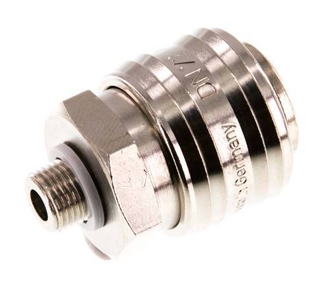 Vernikkeld Messing DN 7.2 (Euro) Luchtkoppeling Snelkoppeling G 1/8 inch Buitendraad