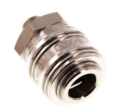 Vernikkeld Messing DN 7.2 (Euro) Luchtkoppeling Snelkoppeling G 1/8 inch Buitendraad