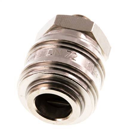 Vernikkeld Messing DN 7.2 (Euro) Luchtkoppeling Snelkoppeling G 1/8 inch Buitendraad