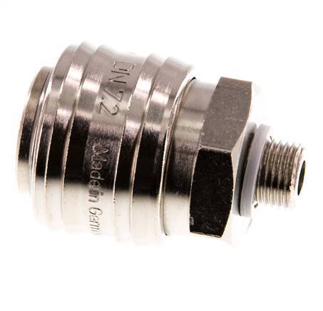 Vernikkeld Messing DN 7.2 (Euro) Luchtkoppeling Snelkoppeling G 1/8 inch Buitendraad