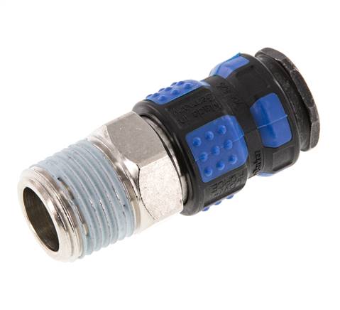 Vernikkeld Messing DN 7.8 Luchtkoppeling Snelkoppeling R 1/2 inch Buitendraad