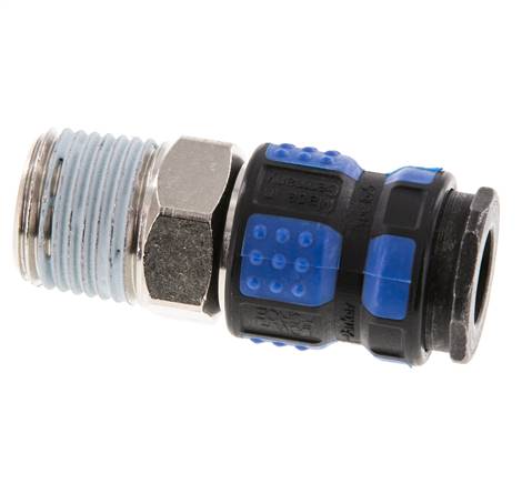 Vernikkeld Messing DN 7.8 Luchtkoppeling Snelkoppeling R 1/2 inch Buitendraad