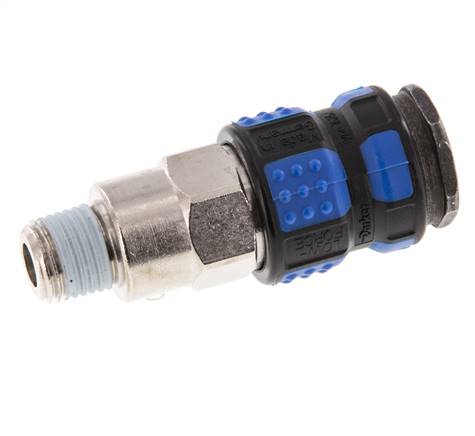 Vernikkeld Messing DN 7.8 Luchtkoppeling Snelkoppeling R 1/4 inch Buitendraad