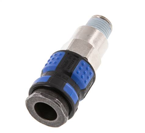 Vernikkeld Messing DN 7.8 Luchtkoppeling Snelkoppeling R 1/4 inch Buitendraad