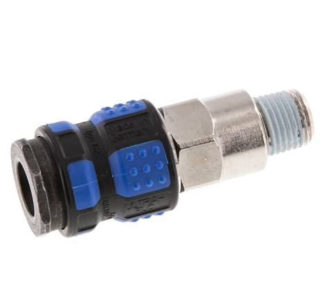 Vernikkeld Messing DN 7.8 Luchtkoppeling Snelkoppeling R 1/4 inch Buitendraad