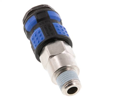 Vernikkeld Messing DN 7.8 Luchtkoppeling Snelkoppeling R 1/4 inch Buitendraad