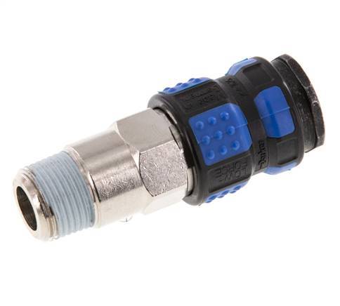 Vernikkeld Messing DN 7.8 Luchtkoppeling Snelkoppeling R 3/8 inch Buitendraad