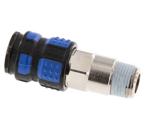 Vernikkeld Messing DN 7.8 Luchtkoppeling Snelkoppeling R 3/8 inch Buitendraad