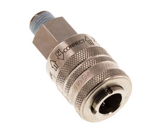 Vernikkeld Messing DN 7.8 Safety Luchtkoppeling Snelkoppeling R 1/4 inch Buitendraad