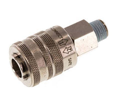 Vernikkeld Messing DN 7.8 Safety Luchtkoppeling Snelkoppeling R 1/4 inch Buitendraad