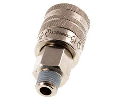 Vernikkeld Messing DN 7.8 Safety Luchtkoppeling Snelkoppeling R 1/4 inch Buitendraad